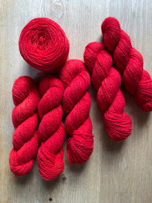  SALE - CoMo Domestic Wool Custom Red SWEATER QUANTITY