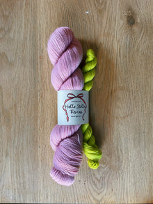  MAUVE AND CHARTRUESE  - IN STOCK